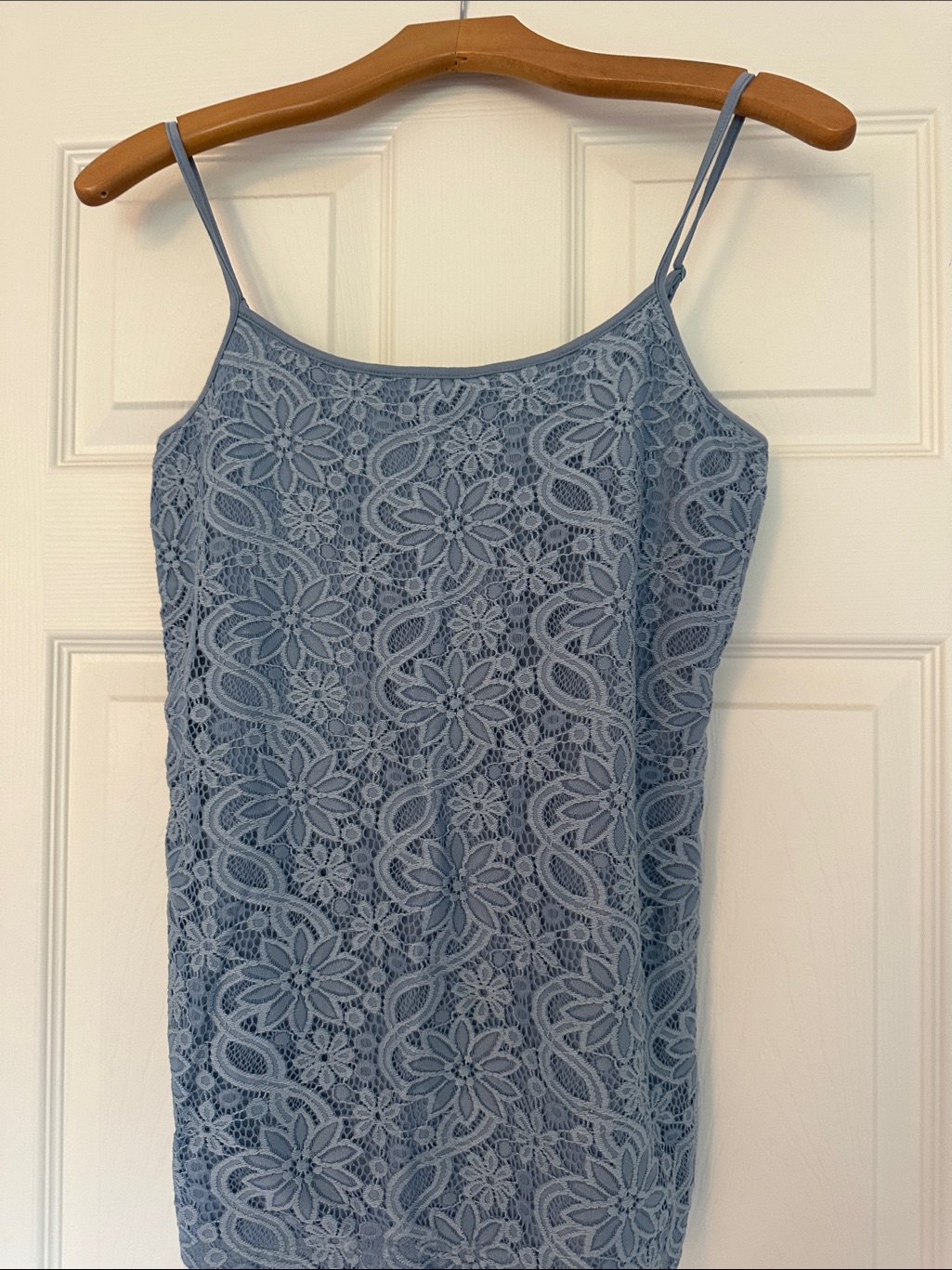 Loft Dusty Blue Lace Camisole